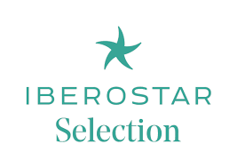 Iberostar Selection turquoise starfish emblem on white