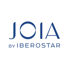 JOIA by Iberostar minimalist blue text on white