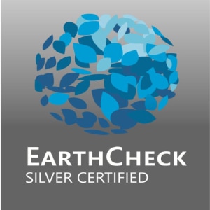 EarthCheck silver certified sustainability emblem