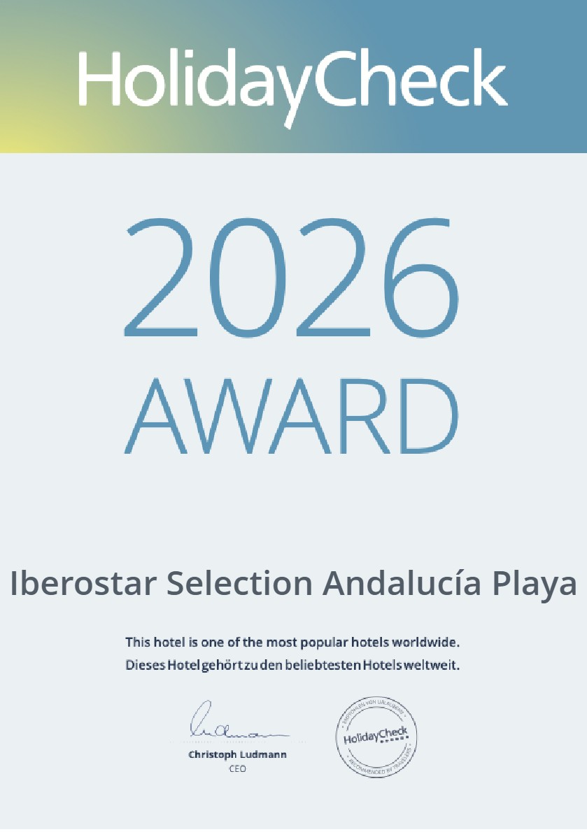 HolidayCheck 2026 award certificate design