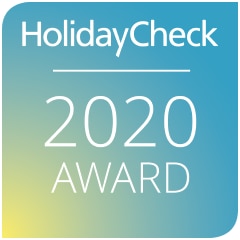 HolidayCheck 2020 award badge graphic