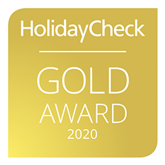 HolidayCheck Gold Award badge 2020