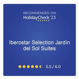 HolidayCheck 2023 recommendation for Iberostar hotel