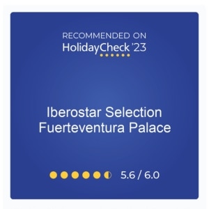 HolidayCheck 2023 Iberostar Fuerteventura rating badge