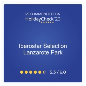 HolidayCheck 2023 rating for Iberostar hotel