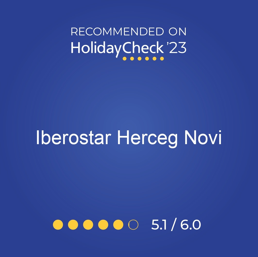 Iberostar Herceg Novi HolidayCheck 2023 rating