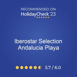 HolidayCheck 2023 Iberostar Andalucia rating badge