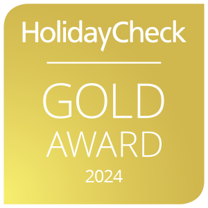 HolidayCheck Gold Award badge 2024