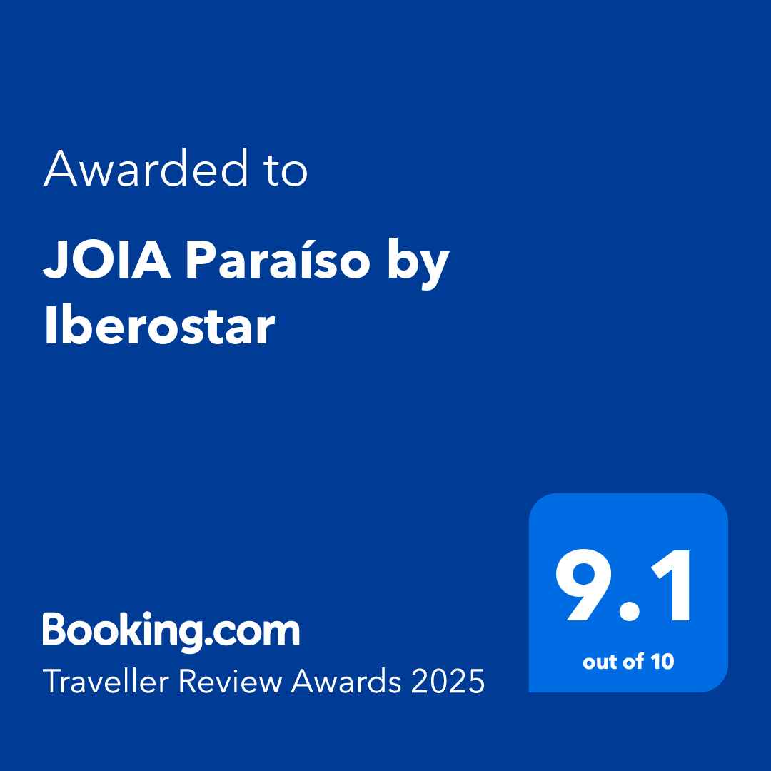 Booking traveller review award for JOIA Paraíso