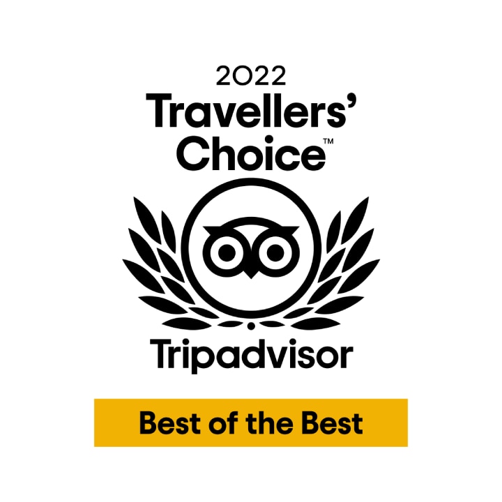 2022 Travellers Choice Tripadvisor award badge