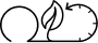 Classic bicycle silhouette on white background